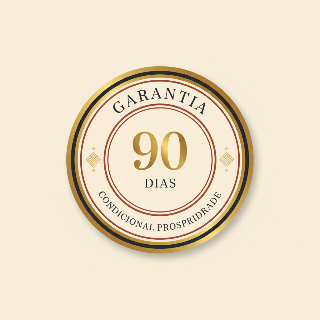 Selo de garantia condicional de 90 dias